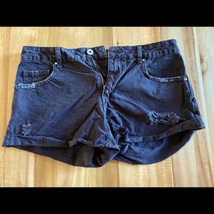Black Cotton On denim shorts, size 6